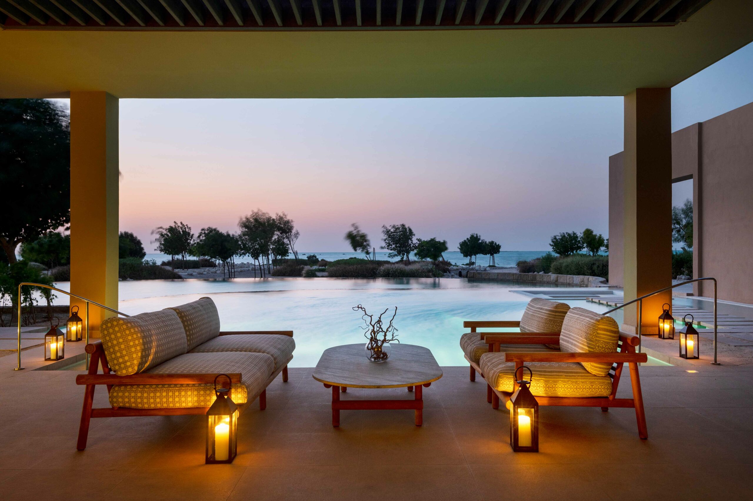 Zulal Serenity_Qataf Suite_Balcony Evening
