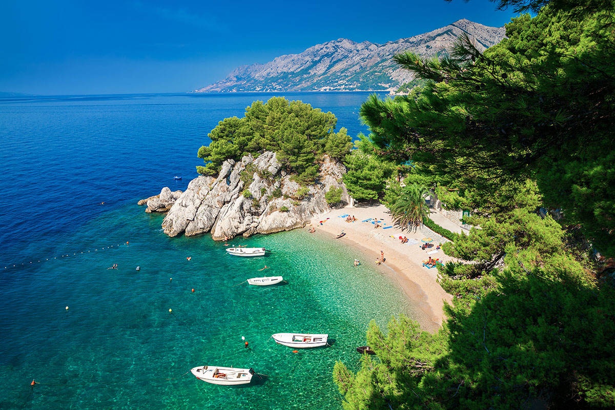brela Makarska Riviera in Kroatien