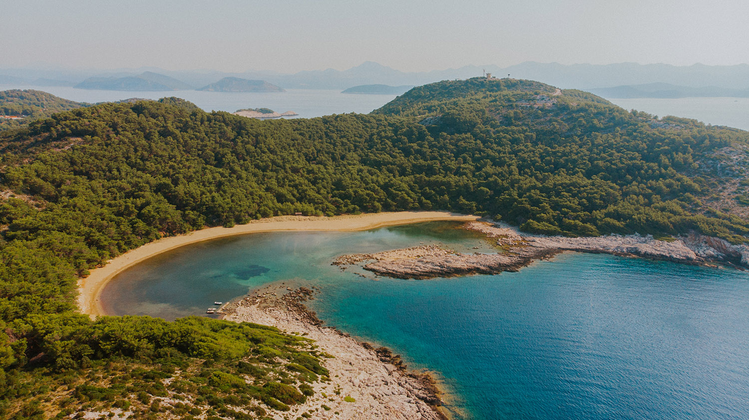 Beautiful island Mljet located in Croatia