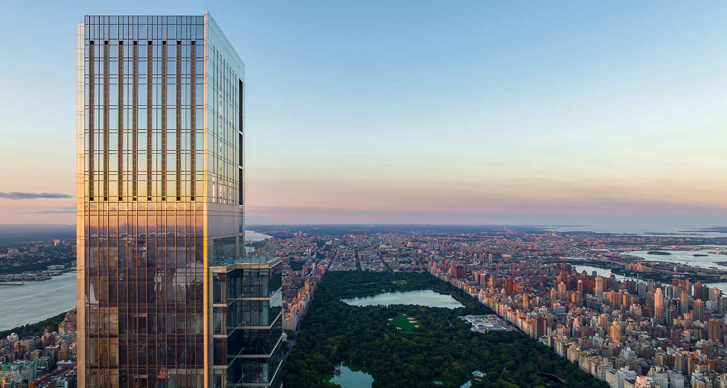 In New Yorks prestigeträchtiger Billionaires Row in Manhattan wird derzeit die höchstgelegene Residenz der Welt zum Verkauf angeboten. Das Penthouse im Central Park Tower gibt’s um stolze 250 Millionen.