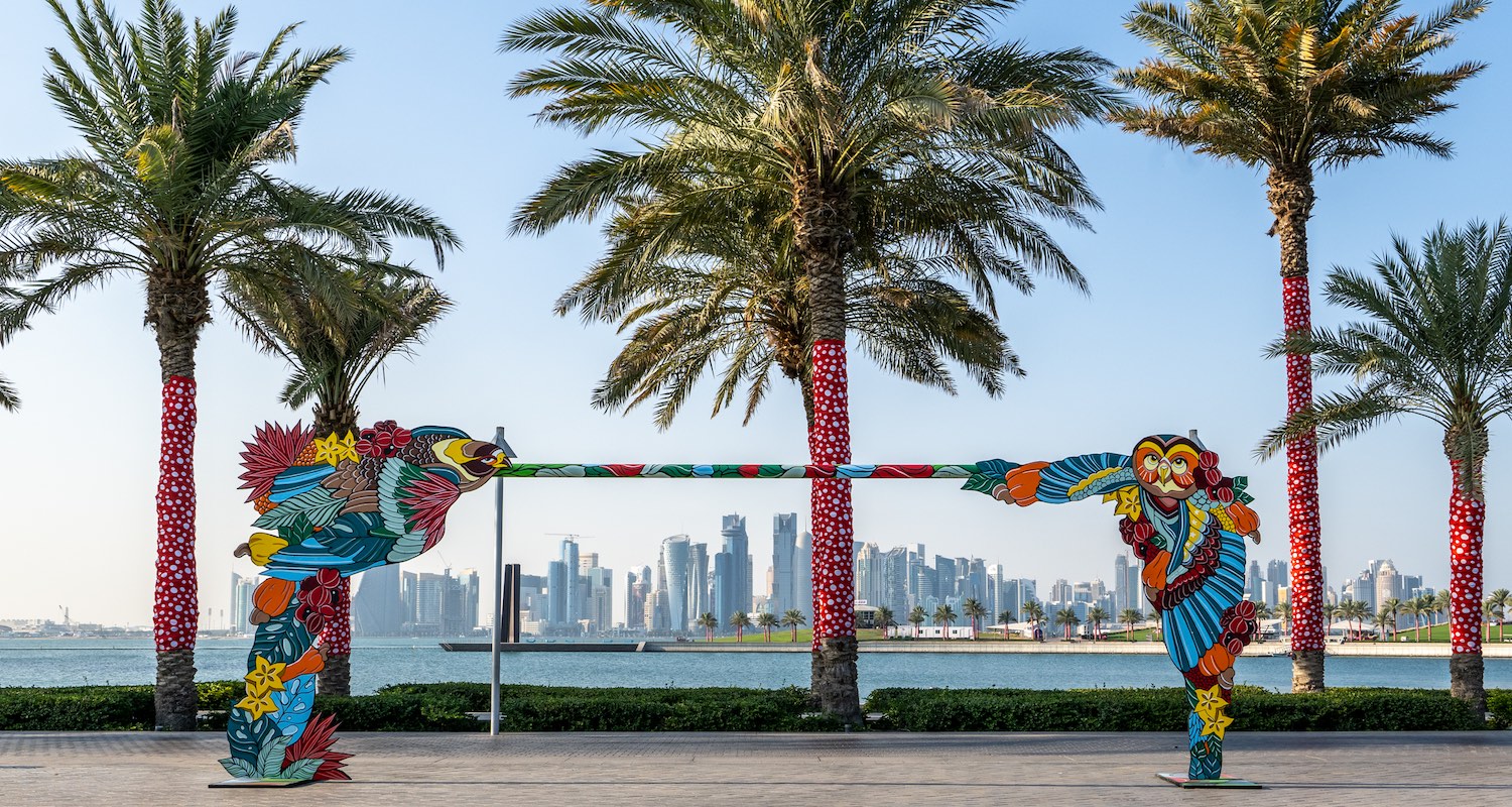 Diese Kunstinstallationen begeistern Besucher der WM in Katar